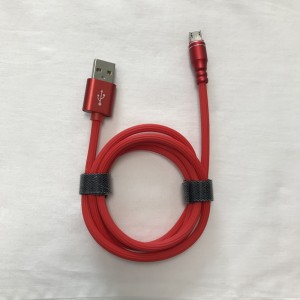 Snel opladen Aluminium behuizing Ronde TPE USB-kabel voor micro-USB, Type C, iPhone bliksem opladen en synchroniseren
