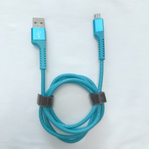 Snel opladen Ronde TPE USB-kabel voor micro-USB, Type C, iPhone-bliksem opladen en synchroniseren